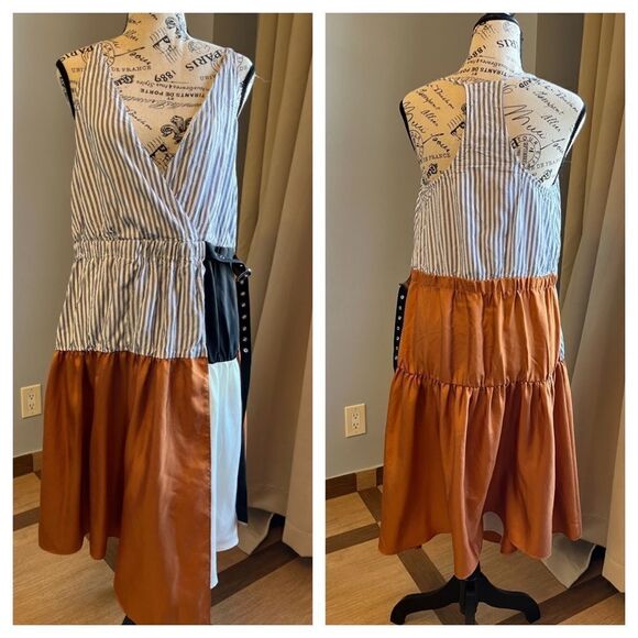 Tibi Colorblock Camille Dress - Picture 2 of 9